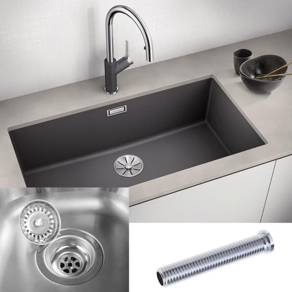 Sink Basket Screw. Kitchen Screw. Extended Locking for Stainless Steel Sink. Fixed Drains M12 X 70mm (Silver)