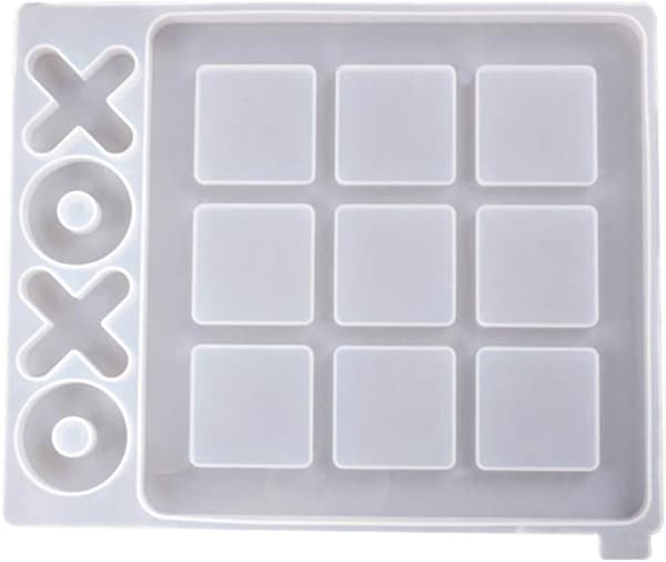 XO Spelbräde Silikon Resin Form Kit DIY Silikonformar, för Epoxy Resin Spelform