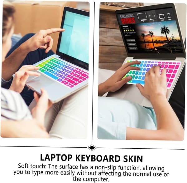Silicone Keyboard Cover Keyboard Protector for Laptop Dustproof Water Resistant Soft and Comfortable