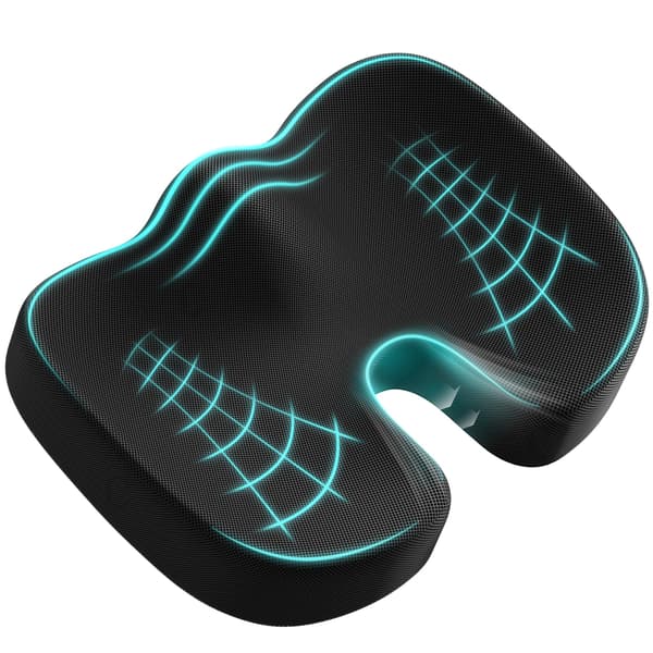 Svanskudde Memory Foam Sittdyna Ergonomisk Kudde för Kontor Bil Rullstol