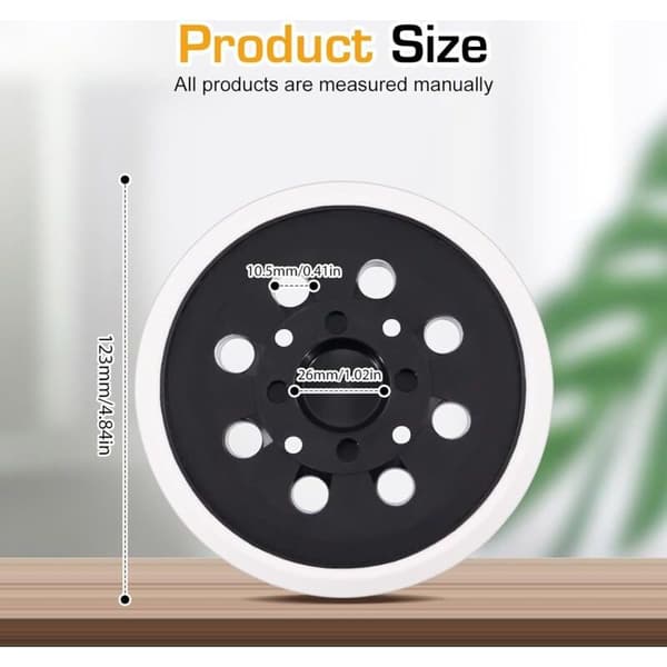 Self-adhesive sanding pad 125 mm – Compatible with Bosch PEX 300 AE 400 AE 4000 AE – For precise sanding on hard wood