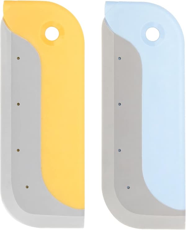 2-pack små silikonskrapor, mini silikonskrapa för fönster duschskrapa