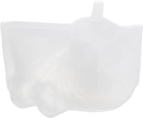 Silikoneform til katte til harpiks- og cementpotter Hvid sovende kattekeramikform til sukkulente blomsterpotter
