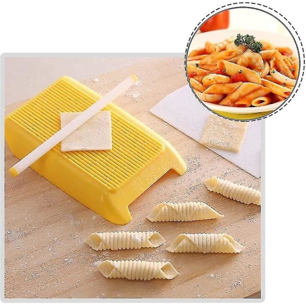 Muovinen Gnocchi Board -makaronikone, joka on yhteensopiva Make Macaroni Spaghetti Shell -nuudeleiden Gnocchin kanssa