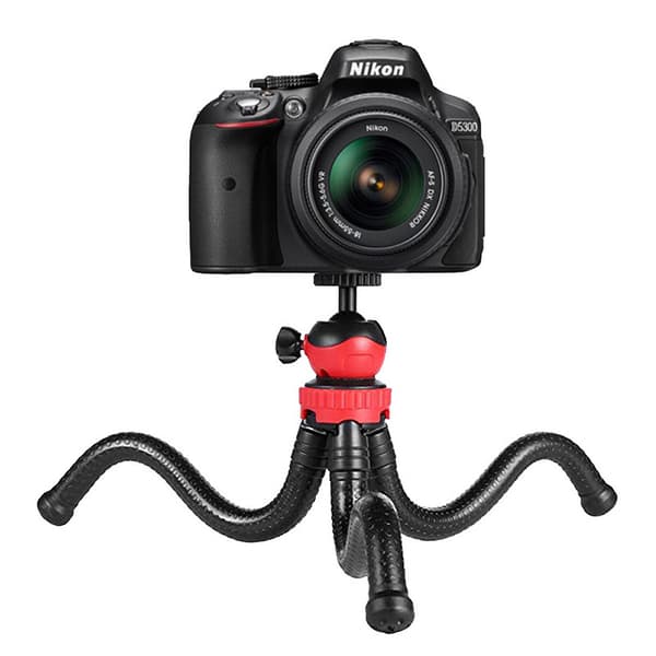 Svart-1st Flexibelt Smartphone Stativ, Längd 30cm, Mini Portabel