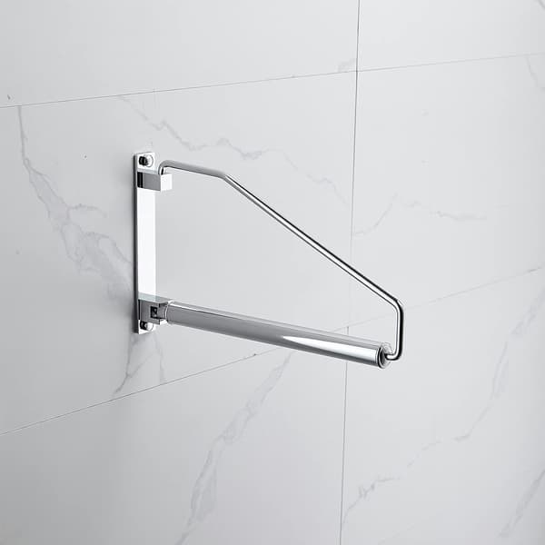 Laundry Bar, Wall Mounted Clothes Hanger with Swing Arm