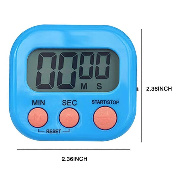 4 Colors Digital Kitchen Timer, Digital Magnetic Stopwatch Timer With Magnet, Standing Small Kids Timer, Minute Countdown Short-term Alarm
