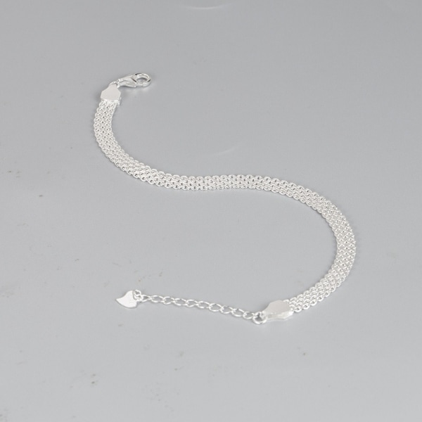 Italiensk 5 mm mesh -kedja för damarmband, exklusiva smycken