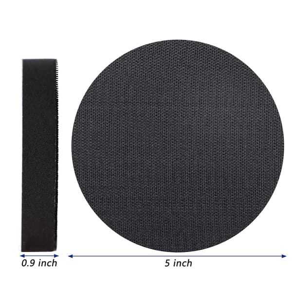 KGOJDYNFYSL 6-pak interfacepuder, 5 tommer velcro blød densitet svampepude bufferunderlag, skumslibeinterfacepuder til orbital