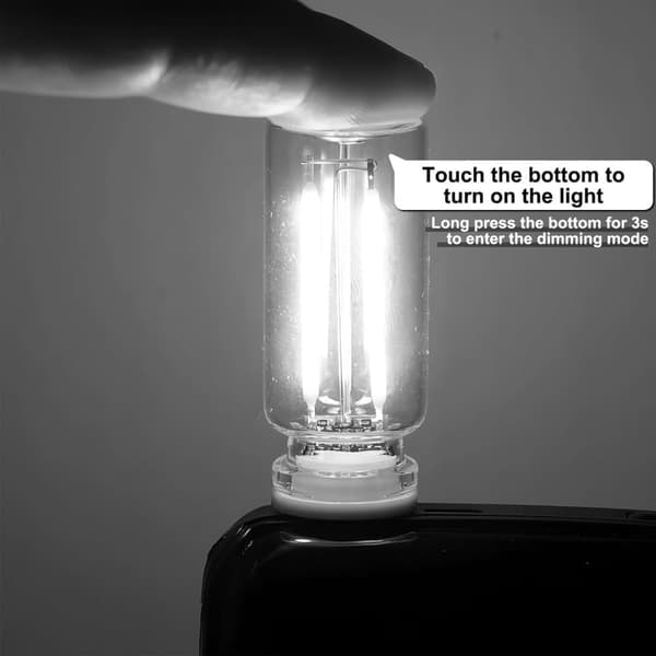 2 stk USB Billamper Retro Touch Interiørlamper Mini Belysning (Hvit)_OF