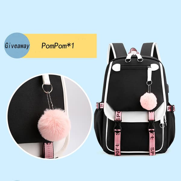 K-Pop Demon Hunter Tyttöbändi Anime Reppu - Pinkki - 6