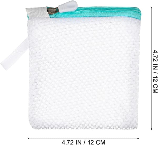 8-pakning mini-vaskeposer i netting for delikate plagg 8-pakning 4,7\"
