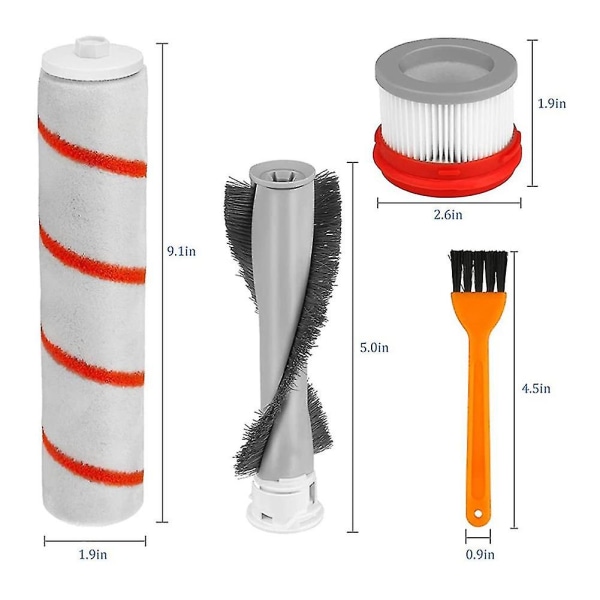 Hepa-suodatinrullaharja yhteensopiva V8 V9 V9p Xr V10 V11 kodin langattoman käsikäyttöisen imurin kanssa