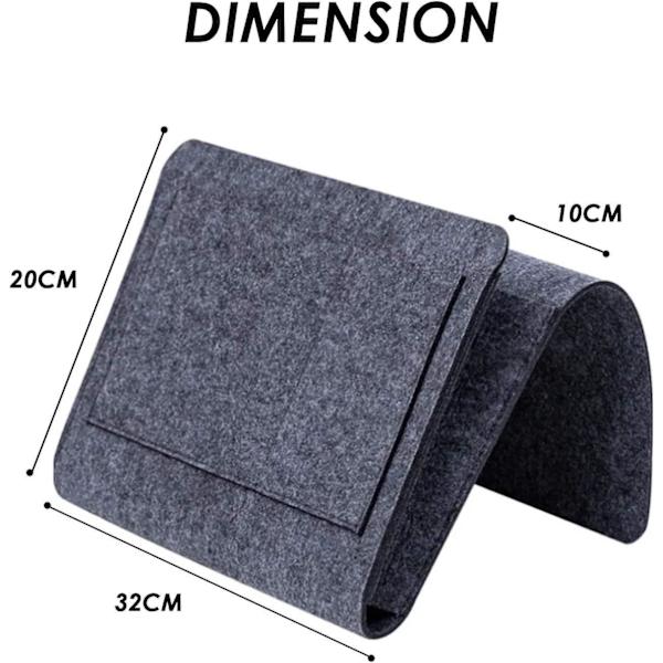 Bed Organizer Sofa Armrest Organizer Remote Control Couch Empty Pocket Bedside Pocket Bed Storage Bag Bed Hanging Caddy Storage Table, Light G_tfrf