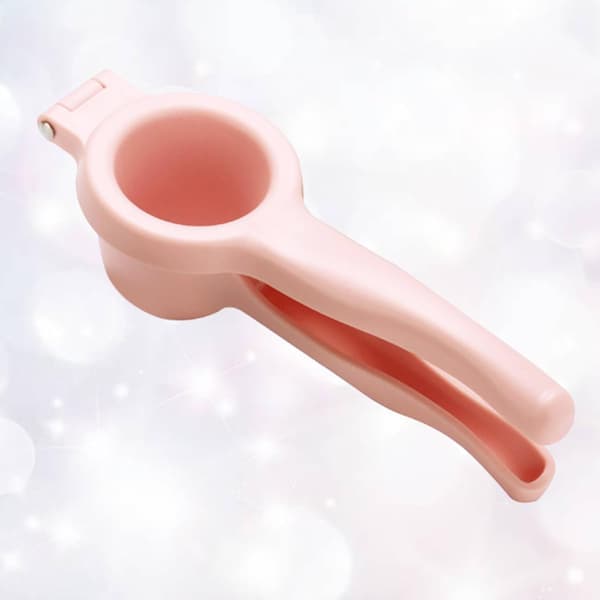 Manual Lemon Squeezer Juicer Pink PP Handheld Fruit Juicer Kitchen Utensil