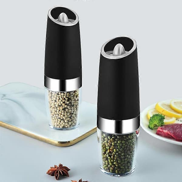 Battery-powered electric salt and pepper grinder