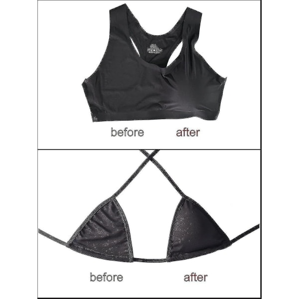 3 par BH-inlägg Bikinitoppar BH-kuddar Push-up Pad, triangelform