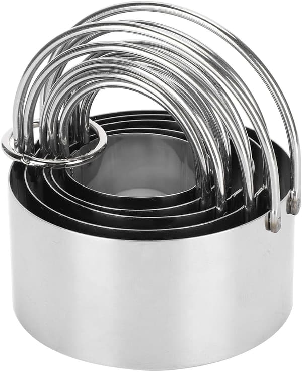 Robust fondant molds set cookie cutters baking tools with handle, 5 pcs for beginner bakers and experienced pastry chefs