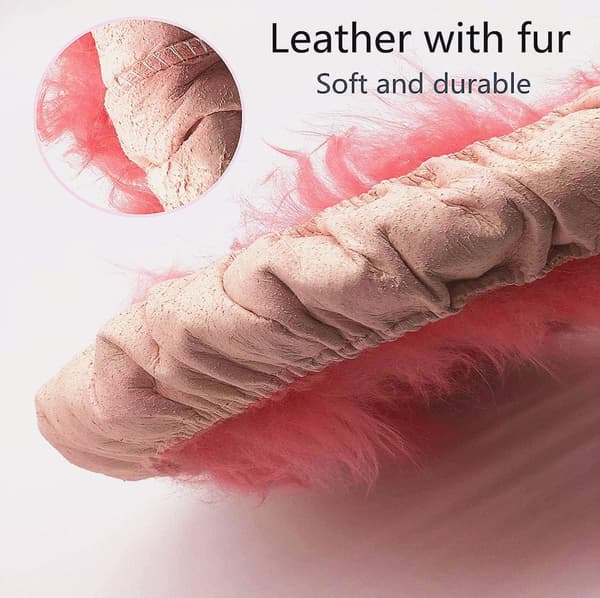 Universell rattmuff för bil, vinterrattmuff 37-39 cm (svart) Rosa Pink