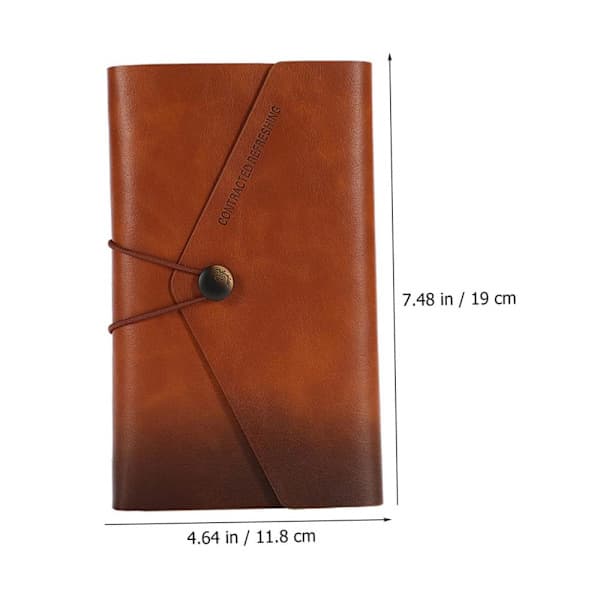A6 Retro Journal with Strap Cute Travel Diary Home Notebook Portable Notebook Blank Journal