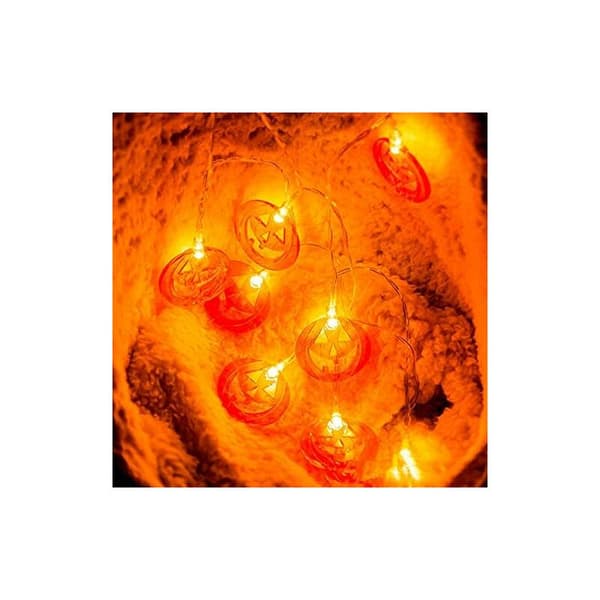 Udendørs solcellelamper - 3 m - 20 LED - til Halloween, have, ferie, efterår - varmt lys