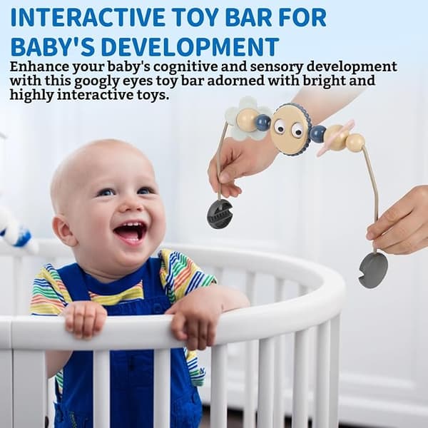 Leksaksbåge för babysitter - Googly Eyes Leksaksbåge för barnvagn