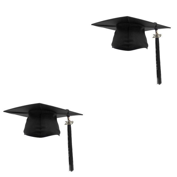 3 stk Justerbare Voksne Graduation Hat Børns Graduation Børnehave Doktorgrad Bachelor Optræden 2pcs