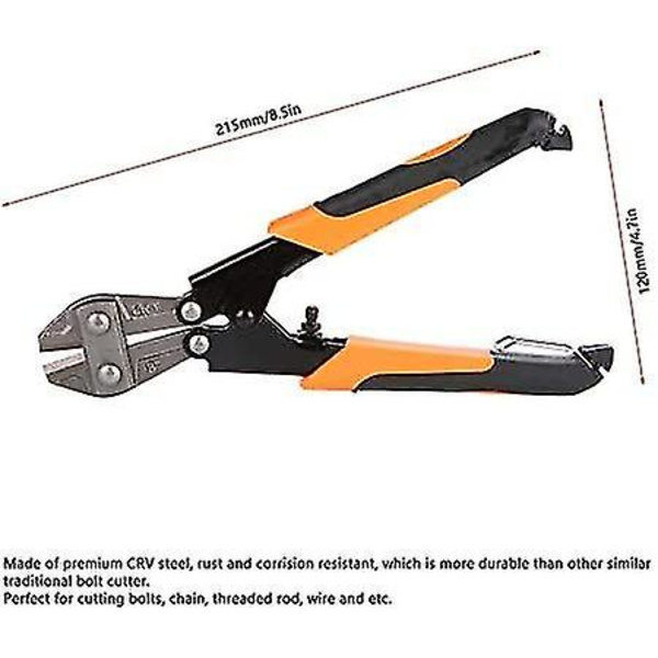 Mini 8 Tuuman Pulttileikkurit S-Kaapelin S-Pultin S-Tehtävä Toiminto Langallinen Kaapelin Pihdit Metalli Raudan Leikkaustyökalu