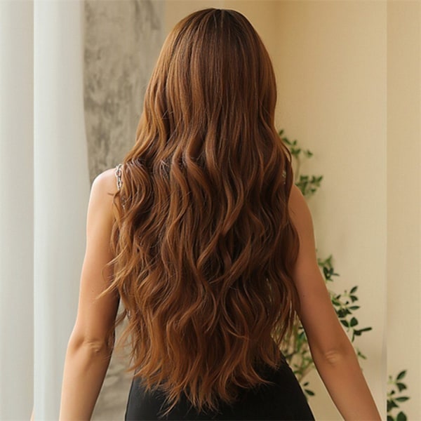 Long Wavy Wig with Bangs