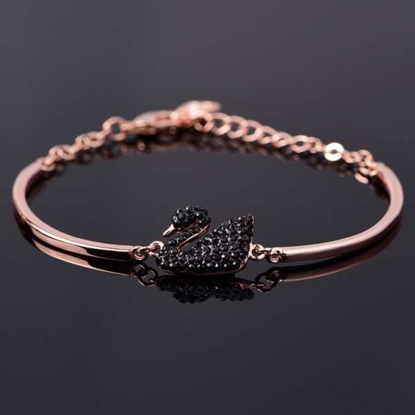 Moderigtigt svanearmbånd smykker til kvinder mini indlæg Zircon fuld diamant armbånd gave