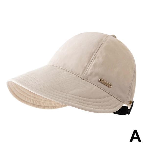 Foldable Sun Hat with Wide Brim, Adjustable Drawstring, Beach Hats Summer (LGL) White White White