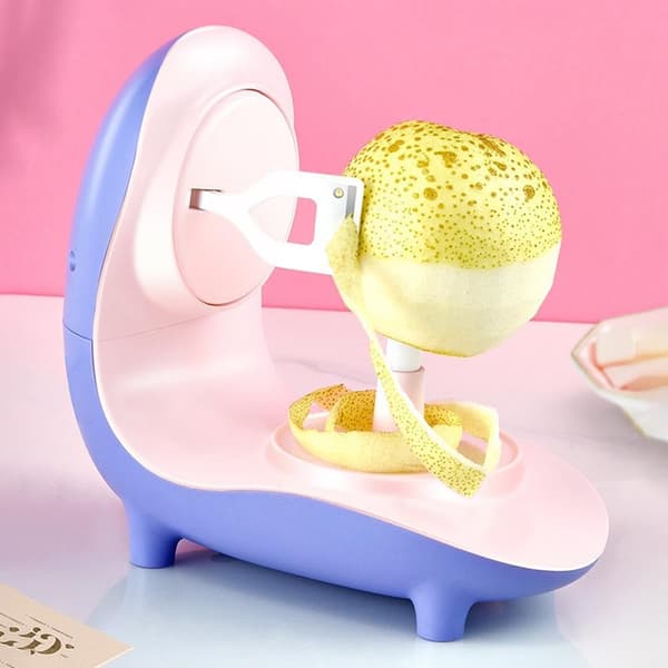 Electric Apple Peeler, Adjustable Thickness Multifunctional Fruit and Vegetable Peeler, Portable Fast Kitchen Peeling Machine for Fruits, Apples, Potatoes