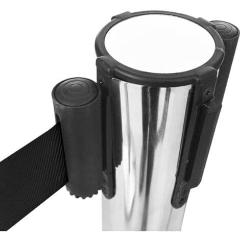 Retractable Belt Barrier 200 cm Black