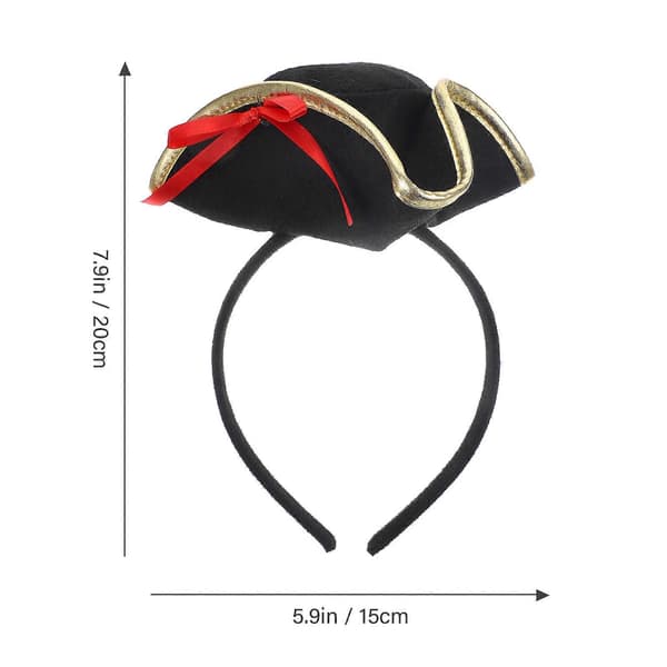 Cosplay Pirathatt Pannebånd Egnet For Halloweenfester Perfekt For Menn Og Kvinner Med Materiale 2stk