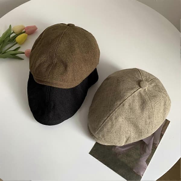 Flat Cap för Män Kvinnor Newsboy Keps Basker Hatt