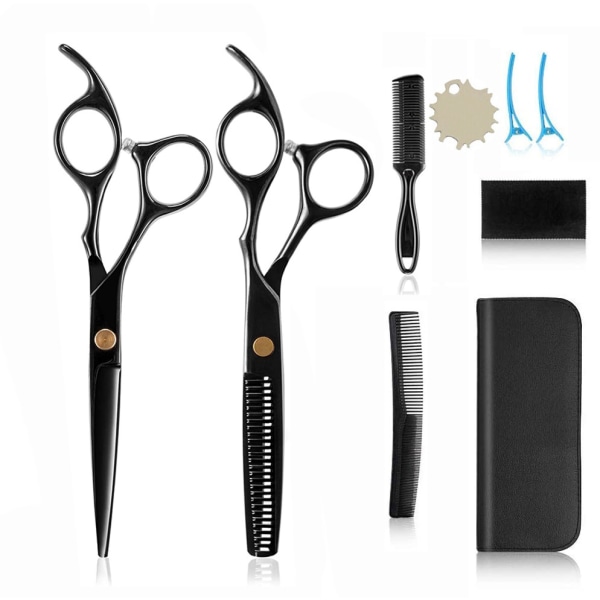 Hiustenleikkaussaksasakset, ammattimaiset set (hiusten parran trimmaus, muotoilu ja hoito, harvennussakset) miehille, naisille