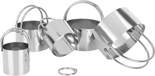 Robust fondant molds set cookie cutters baking tools with handle, 5 pcs for beginner bakers and experienced pastry chefs