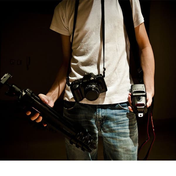 Camera Strap - Double Layer Full Grain Genuine Leather Cowhide H