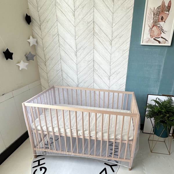 Myggenet til tremmeseng 80x160