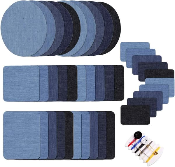 Strykelapper for Jeans 25 Stykker Strykelapper for Barnekne Strykelapper for Denim