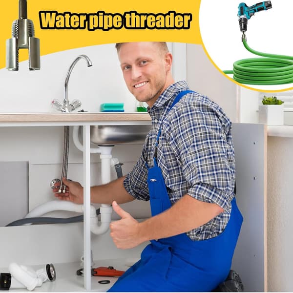 Water Pipe Threading Tool for Water Pipes Carbon Steel Threading Drill Cutting Tool Pipe Repair