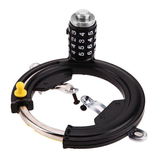 Steel Bicycle Lock, Horseshoe Shape, Security Lock with 4-Digit Password, Anti-Theft Combination, Numeric Code Security, Bicycle Accessories