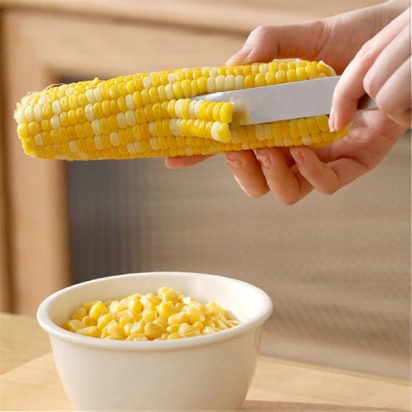 Corn on the Cob Cutter, Home Kitchen Peeler, Stainless Steel Corn Peeler
