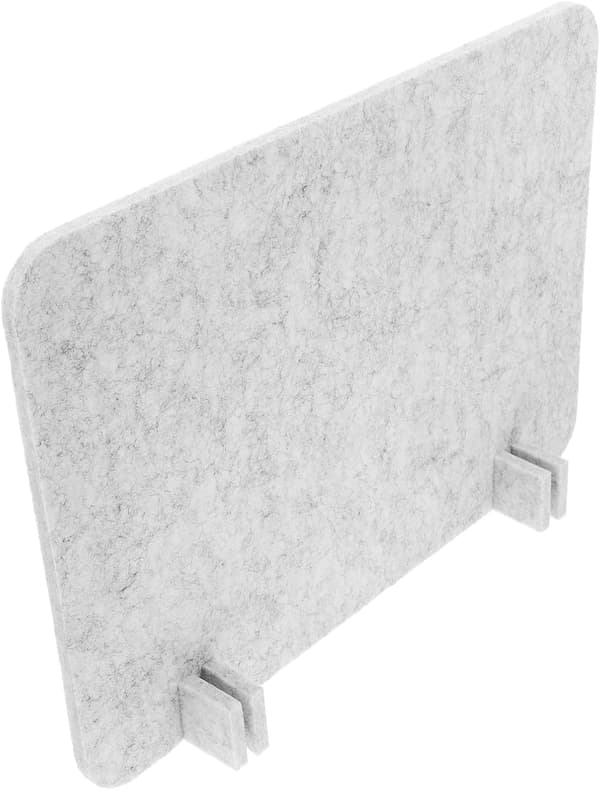 Acoustic Felt Desk Divider 40x30cm Light Grey Privacy Screen for Students Office Desk