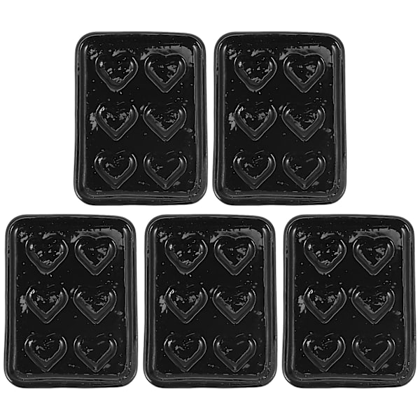 5 stk Legetøj Børn Miniature Køkkenudstyr Mini Køkkenudstyr Miniature Bagebakke Dukkehuse Bagepande Sort Black 4X3cm