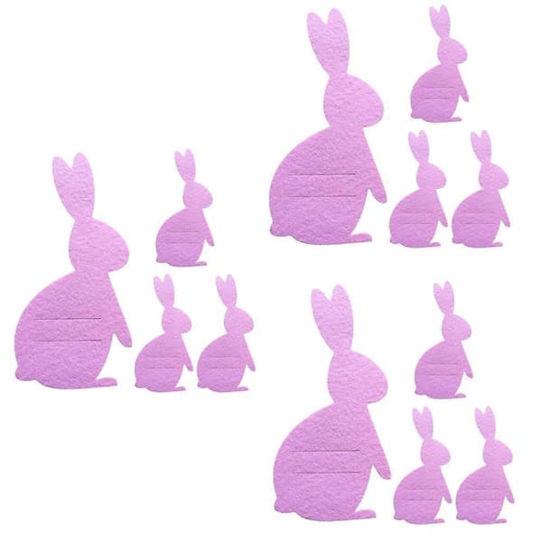2026 Cutlery Storage Bag Easter Bunny Cutlery Set Knife and Fork Bag Happy Easter Decorative Tableware Accessories Pink Pink Pink