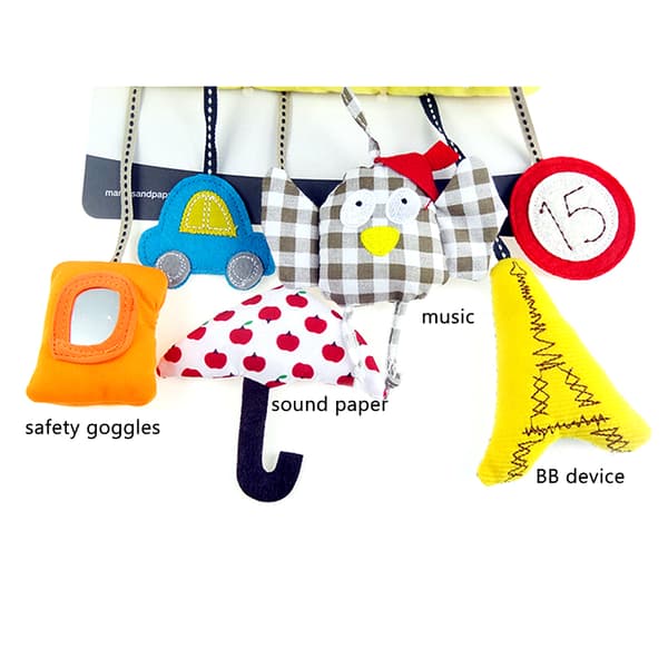 Søde billegetøj baby hængende rangler baby musiklegetøj til bilsæder og senge 0.1 0.1