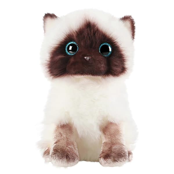 Plush Siamese Cat Dolls Stuffed Animals Toys Simulation Siamese Cat Cu