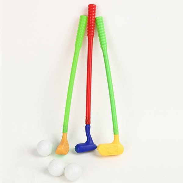 Børneklubber Plastik Frøer til Børn Børnehockey Sæt Croquet Sæt til Børn Sæt: Bold 3 slag og 3 bolde
