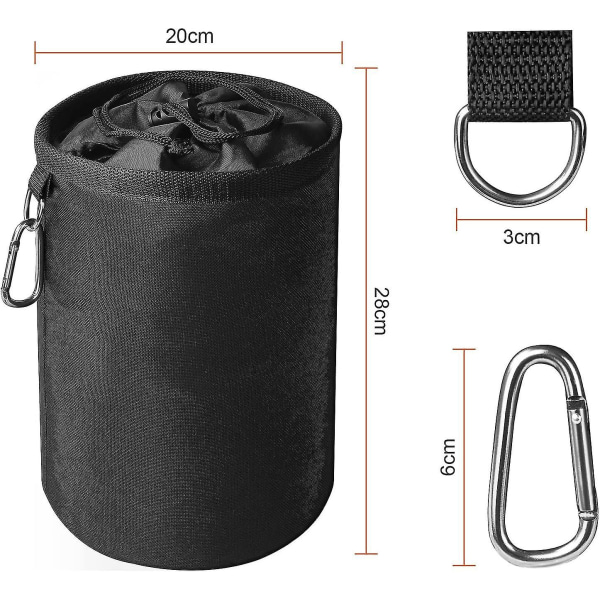 Clothespin Bag, Portable Clothespin Basket With Hook Compatible With 200 Hanging Clothespins With Carabiner And Lanyard, Compatible With Clothespins,